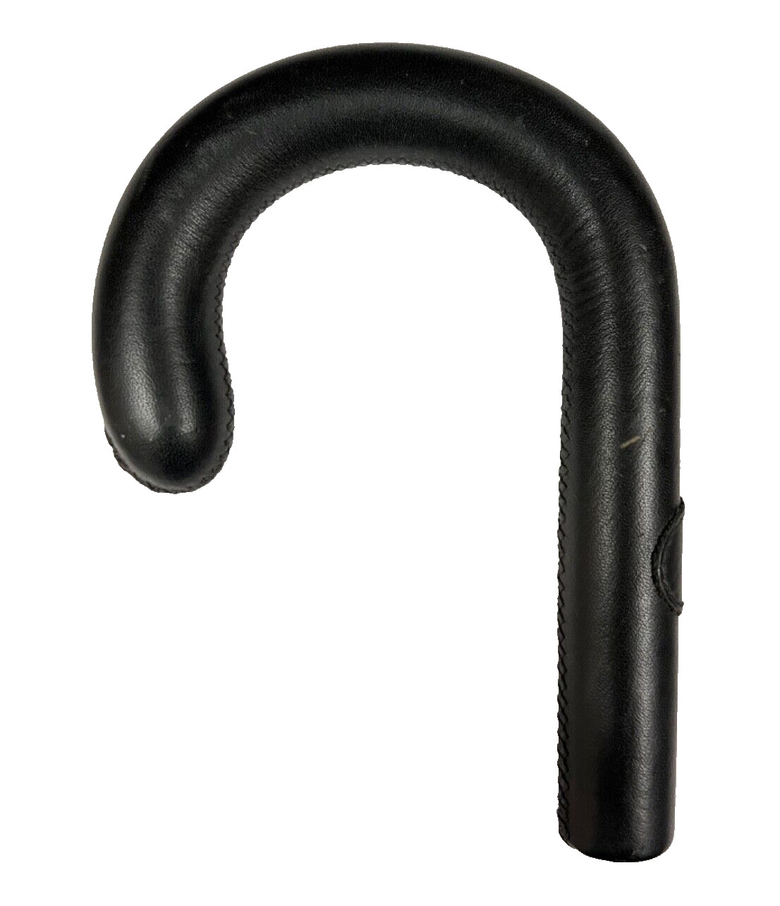 Handle Italian Fine Soft Black Leather Umbrella Walking Stick Replacement