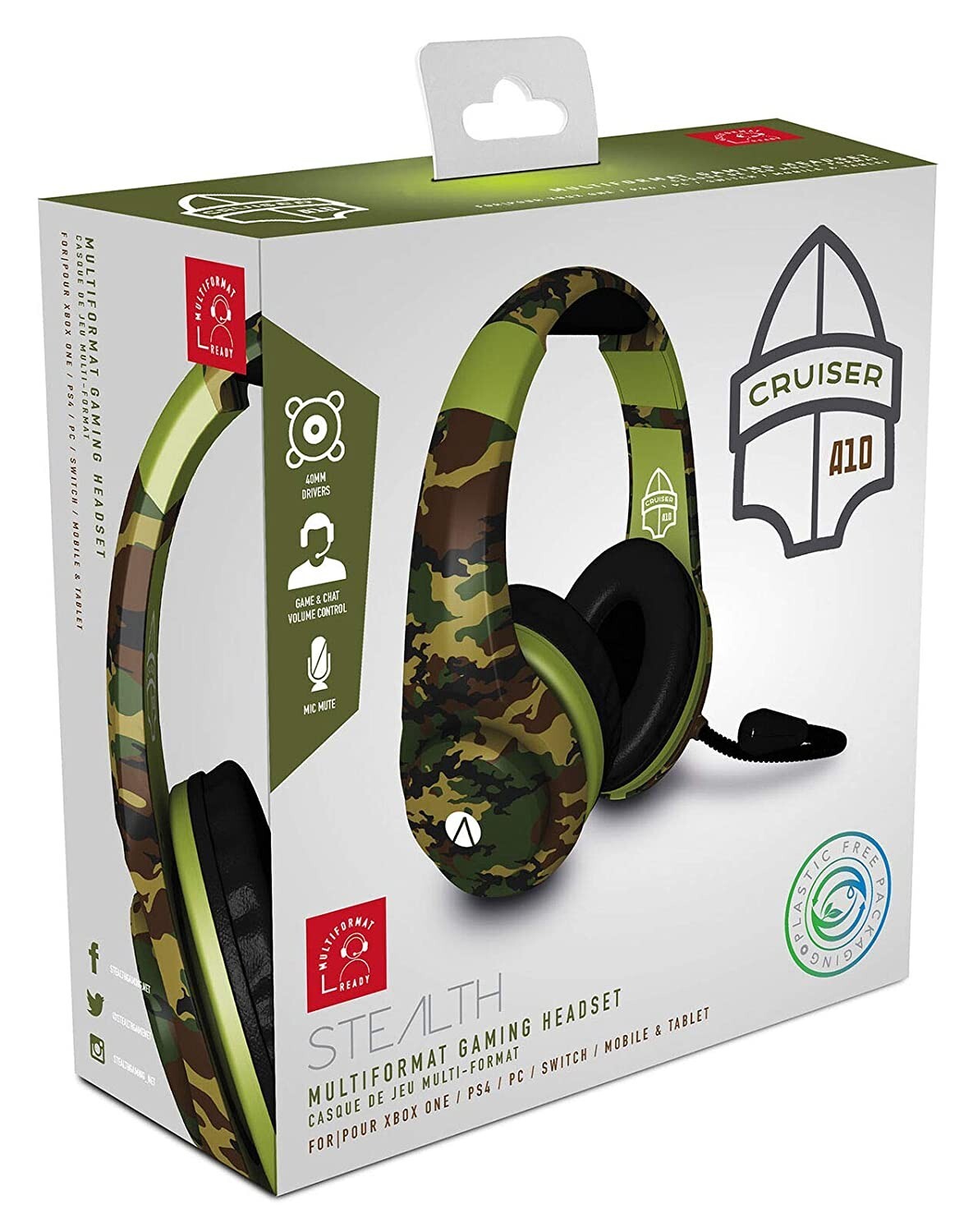 XP-Cruiser Woodland Camo Multi Format Stereo Gaming Headset (PS4)