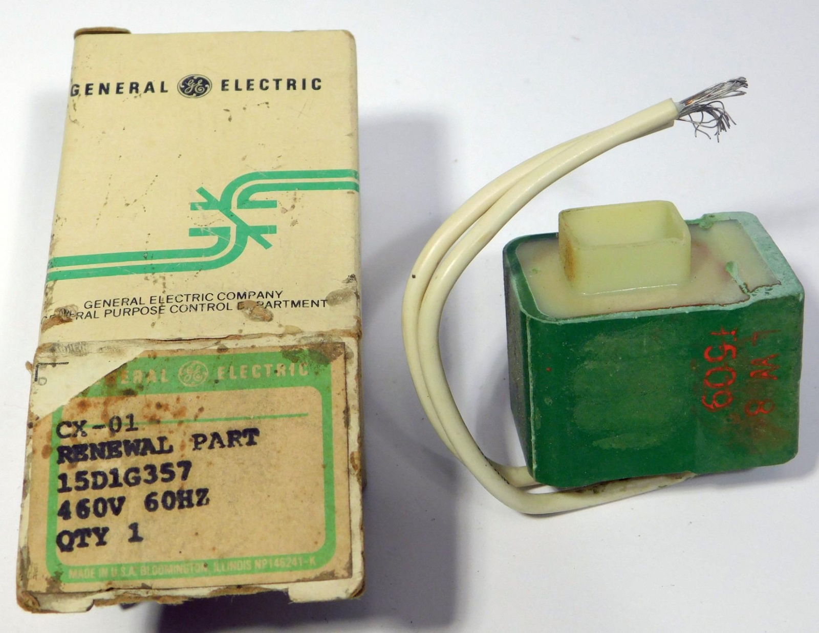 GE Controls General Electric Coil 15D1G357 460V @ 60Hz NOS NIB