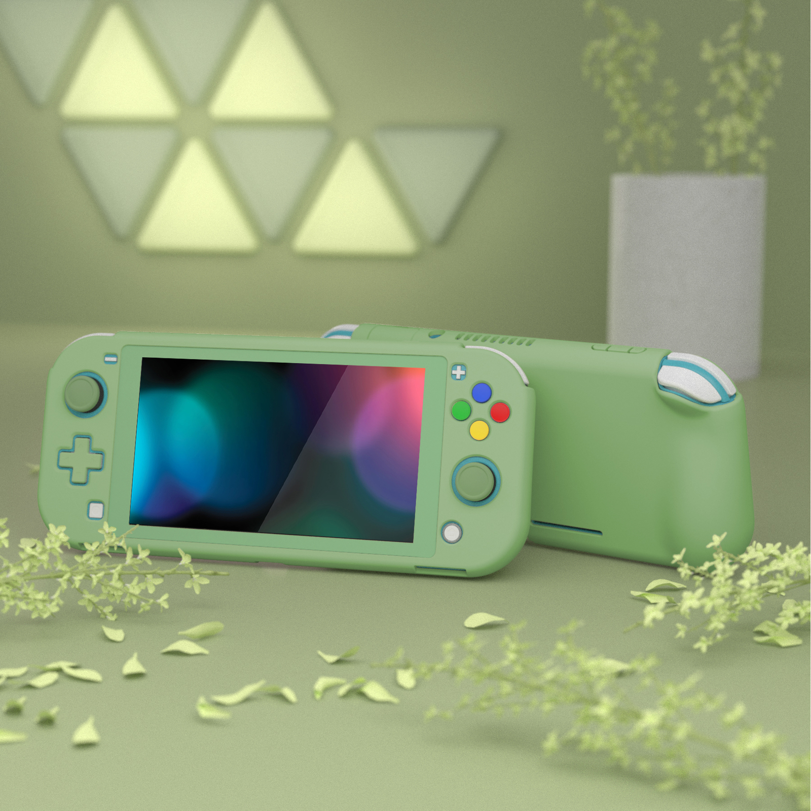 Hard Shell w/Screen Protector/Thumb Grip Button Caps for Nintendo Switch Lite
