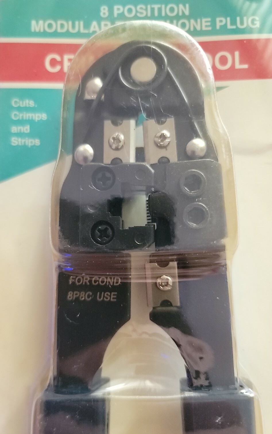 8P8C Modular Telephone Plug Crimping Tool.