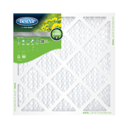 BestAir B1-1420-8-12 14x20 x 1 In. Standard Pleated Air Filter, MERV 8, 90 Days