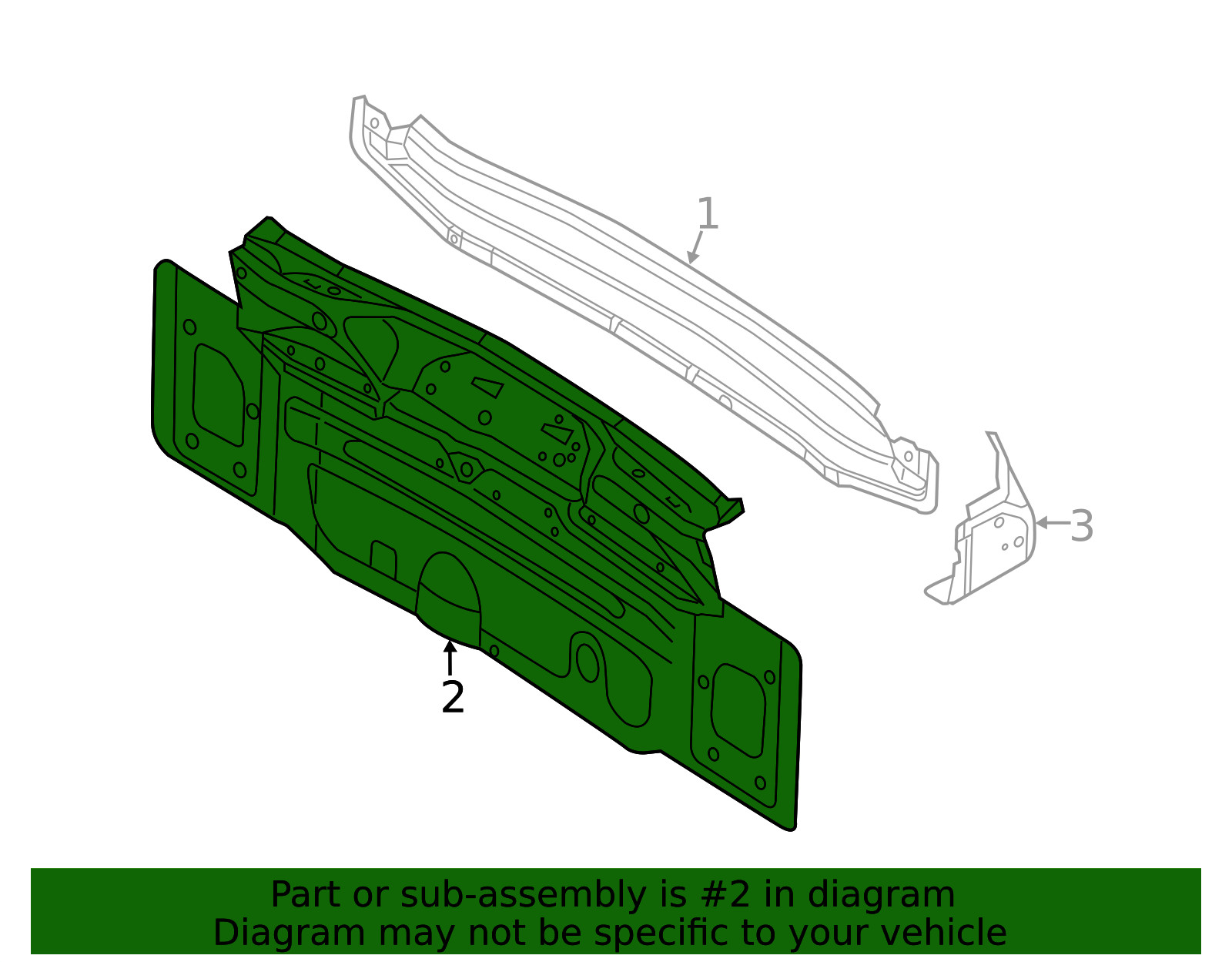 Genuine Audi Rear Body Panel 4G8-813-331