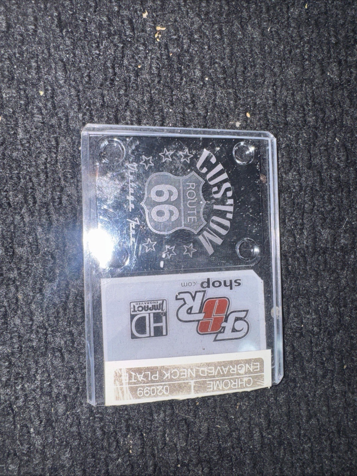 "Custom Built" Engraved Guitar Neck Plate -