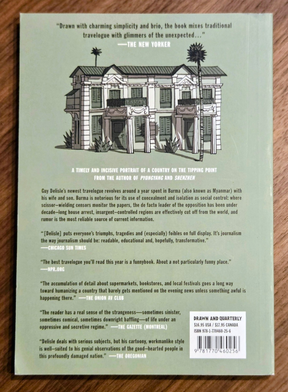 Burma Chronicles Trade Paperback by Guy Delisle