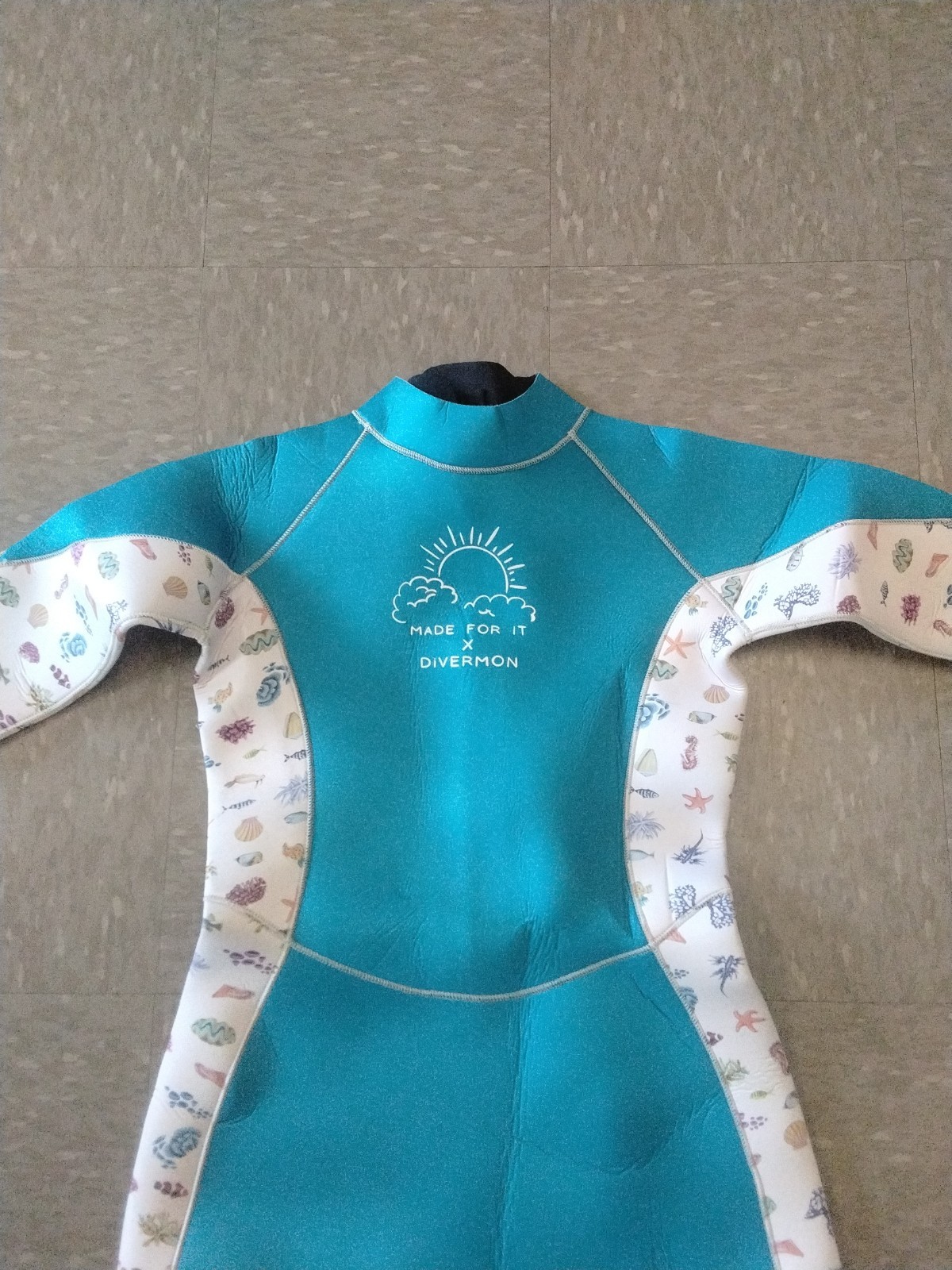 Divermon Teal Steamer 4mm Wetsuit