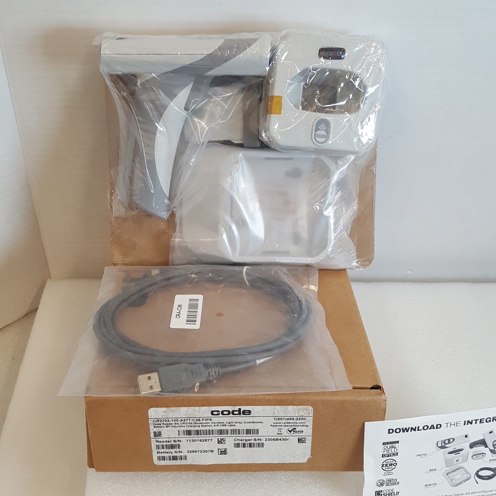 Code Reader 2700 (CR2700) Barcode Scanner (CR2702-100) CR2702-100-A271-C36-FIPS