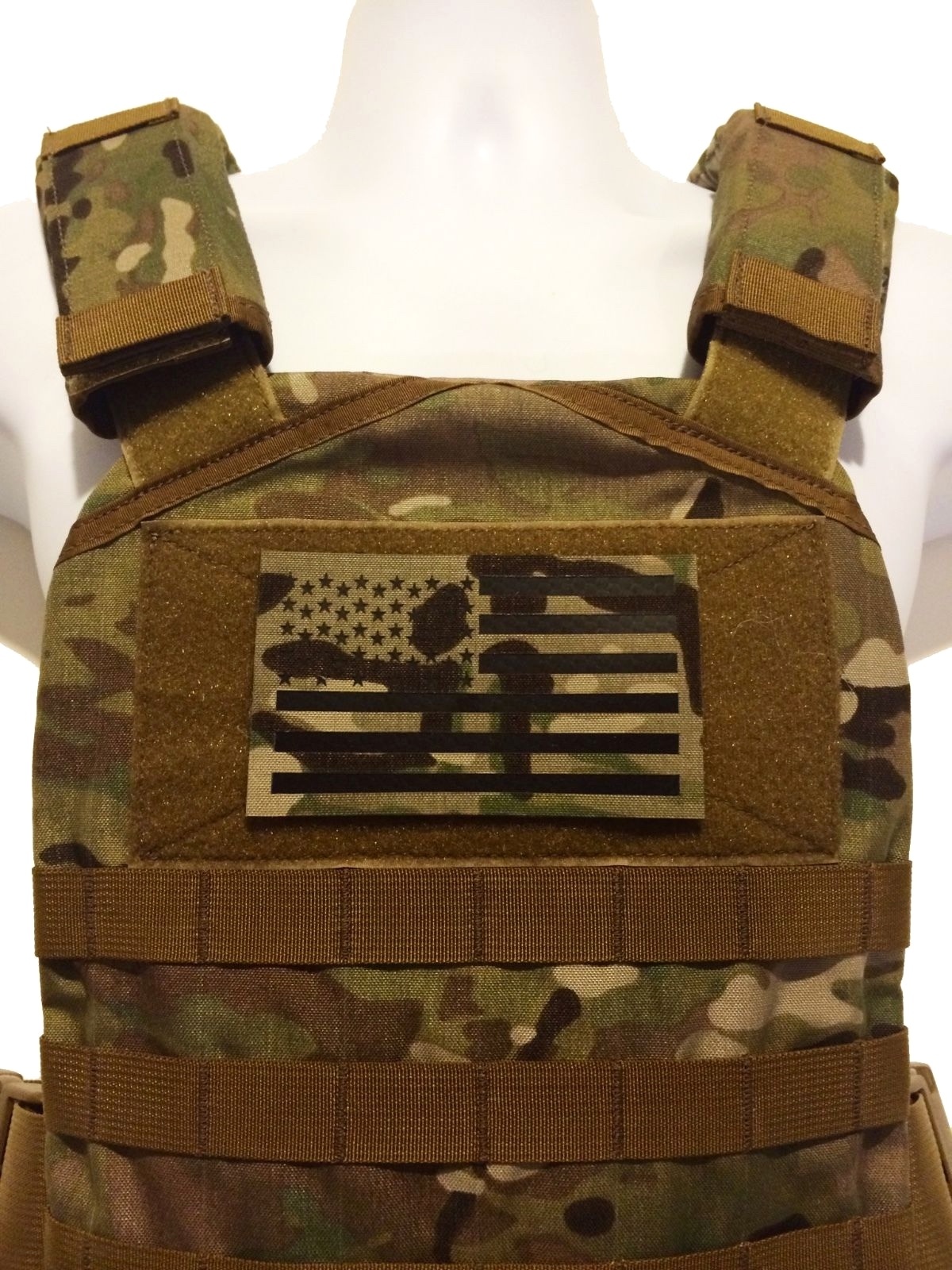 LARGE 5x3" Infrared reflective Multicam IR US Flag Patch Special Forces SF patch