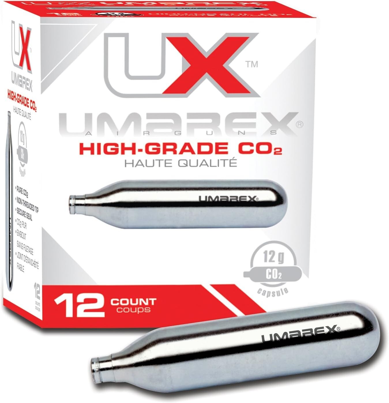 High-Grade CO2 Cartridges for Pellet , BB and Airsoft Guns