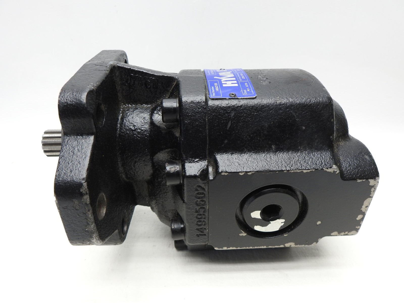HVYA Hydraulic Gear Pump 14562128 082L-BI-6H0-SAE-No Bearing Cardan 82 Mounting