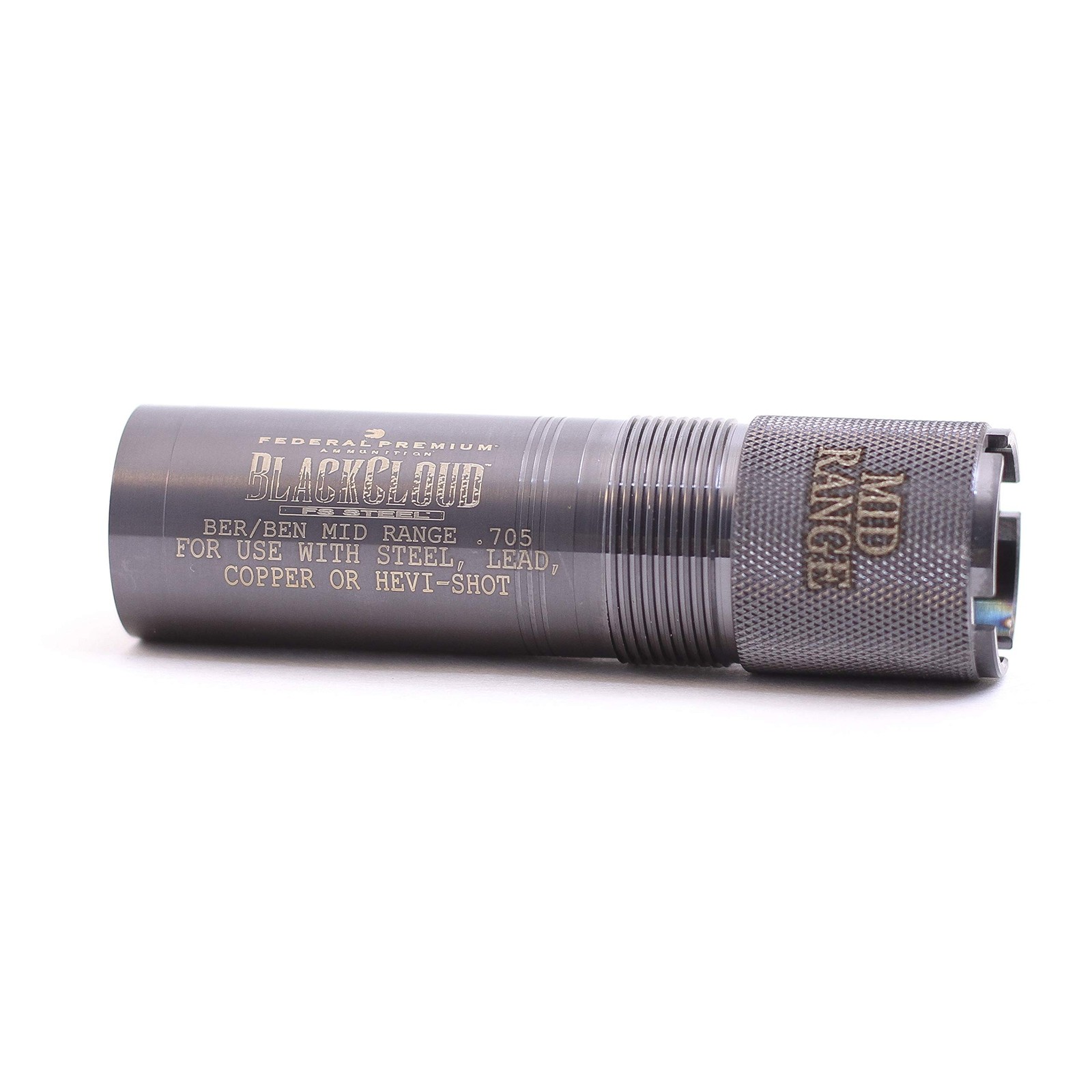 Carlson's 09002 Black Cloud 12 GA Mid Range Stainless BER/Ben Mob Black,