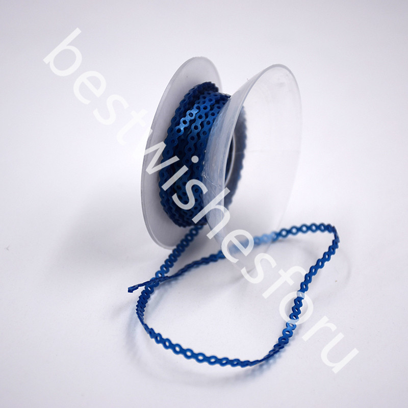 Dental Ortho Super Elastic Ultra Power Chain Filament Rubber Short Metal Blue