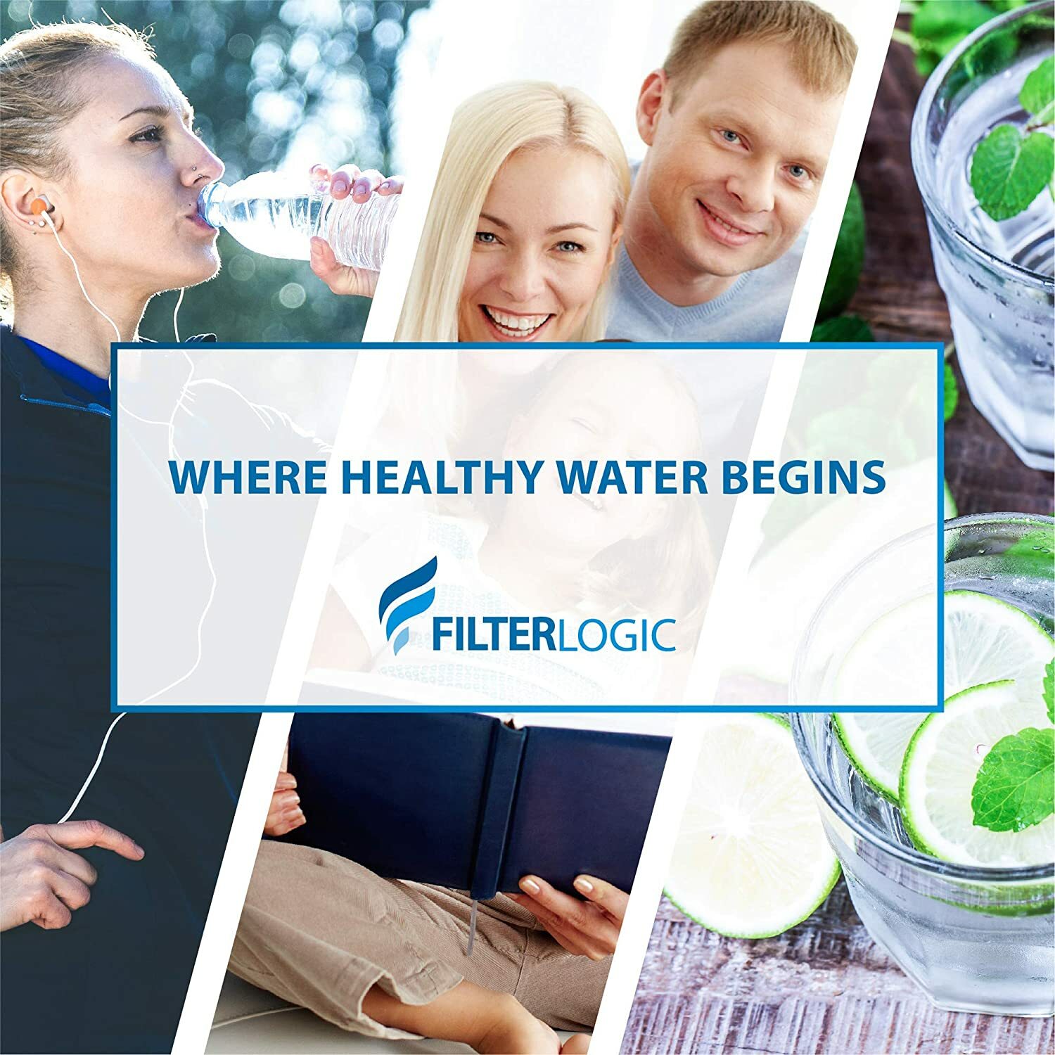 6 Packs FilterLogic Refrigerator Water Filter Replacement for LG® LT800P®