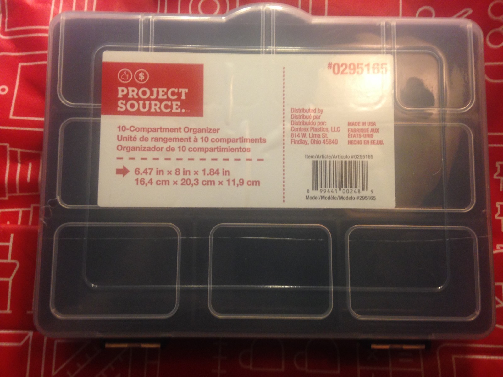 Project Boxes New!Set/2,   10 Compartments 6.47"x8"x1.84" Sort Screws,Beads,etc