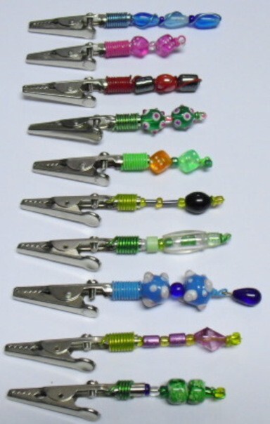 Beaded Aluminum Clip Unique