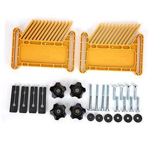 Universal Featherboard Attachment, Dual Stackable Multi-Functional Woodworking