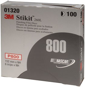 ABRASIVE DISC STIKIT 6IN FILM P800 100/BX MMM-1320