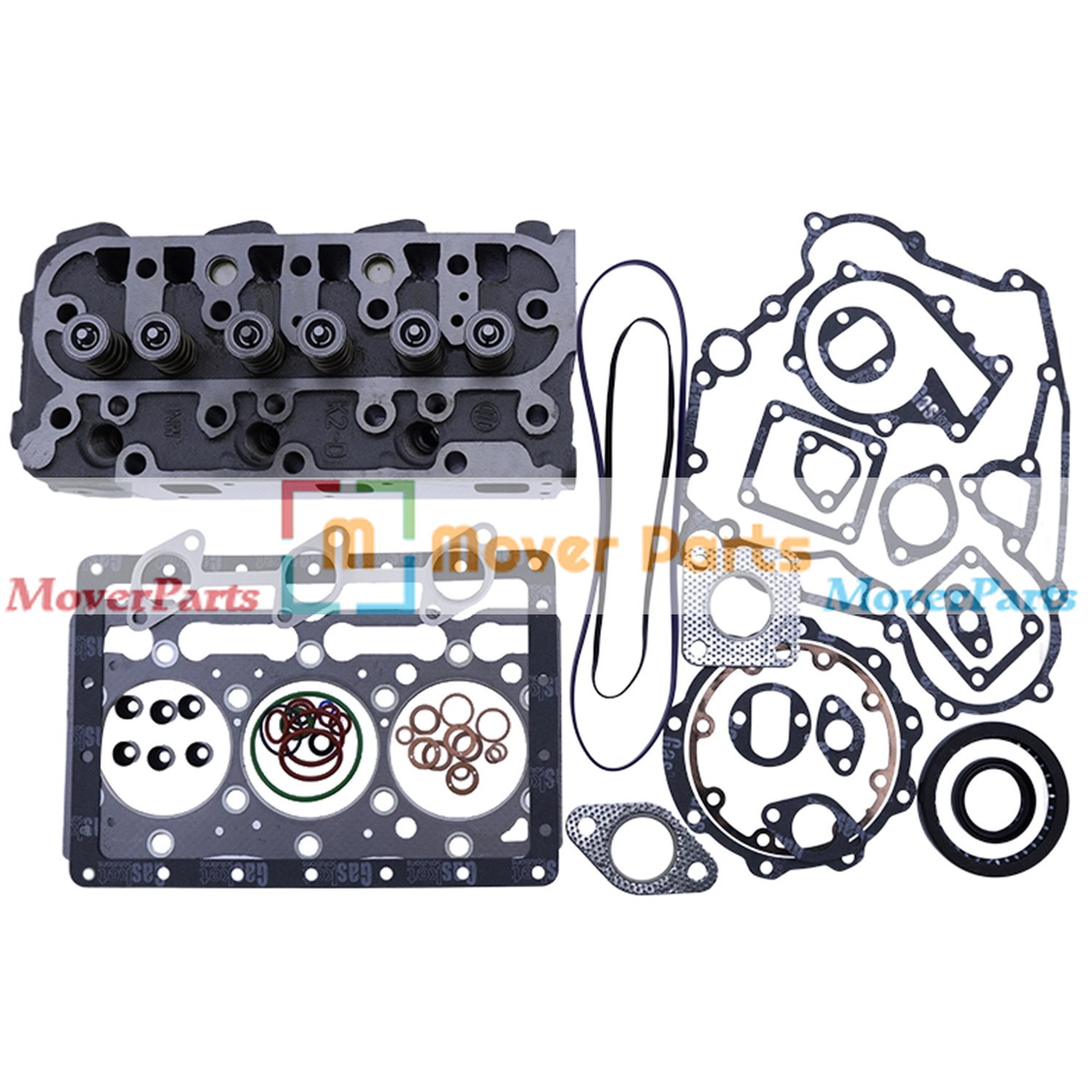 D1005 Cylinder Head & Gasket Kit for Kubota B2100DT B1750D B2320 ZD326 B7510