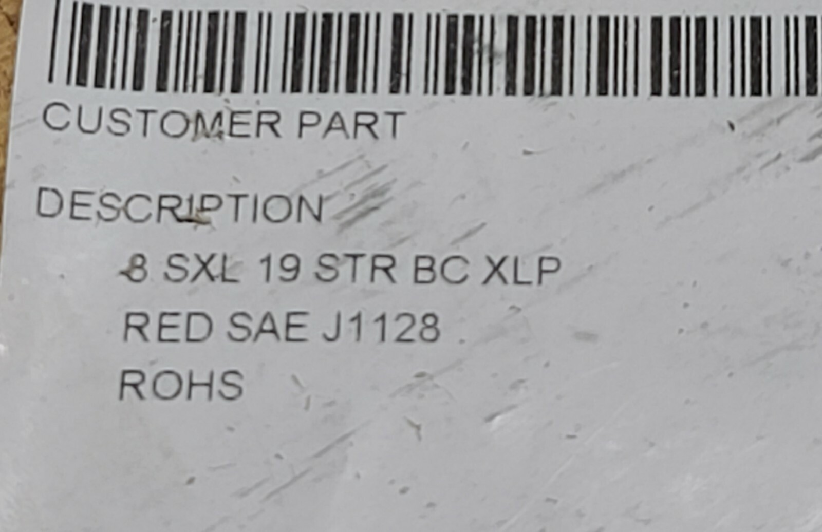 Prestolite #8awg SXL SAE J1128 XLPE Automotive Lead/Primary Wire 125C Red /25ft