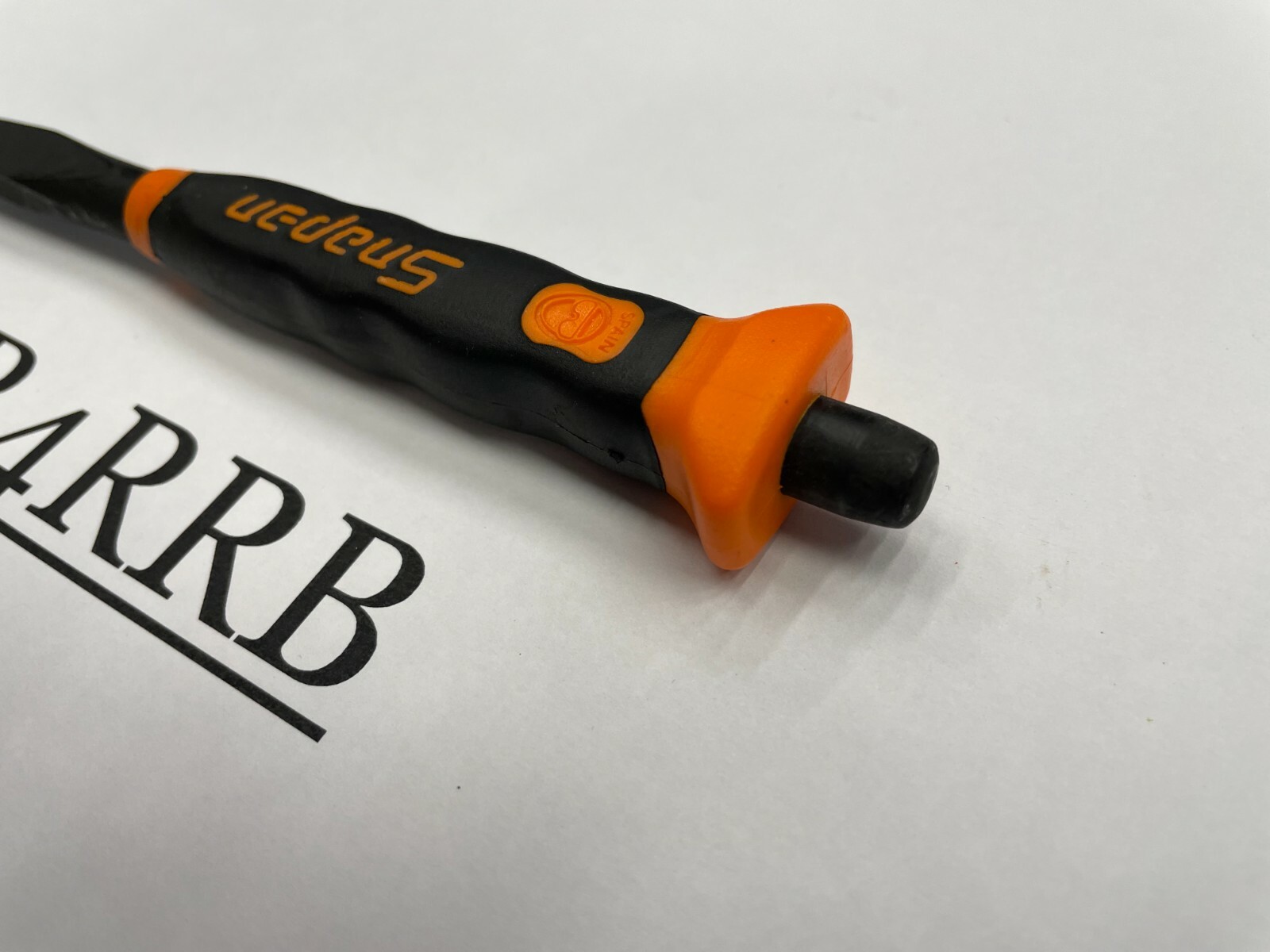 Snap-on Tools SPAIN NEW ORANGE Soft Grip 3/8" Flat Edge Chisel PCSG812O