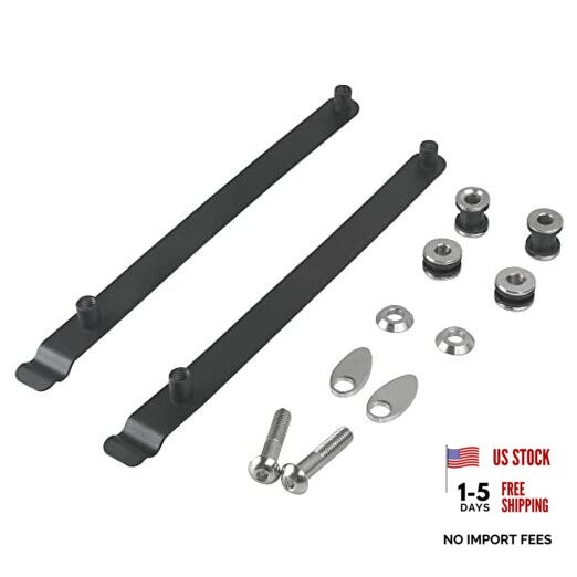 Steel Detach Sissy Bar Rack Docking Hardware Kit Compatible with Harley 2006