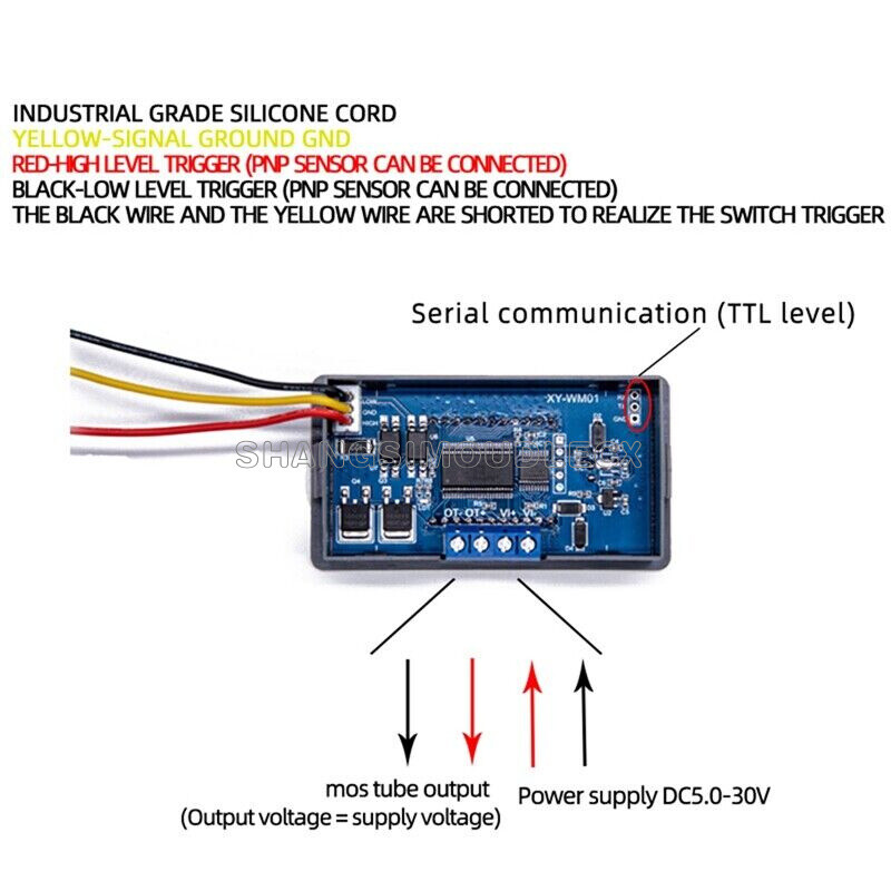 Multi-Function Trigger Delay Cycle Timing MOS Tube Control 5V 12V 24V UART