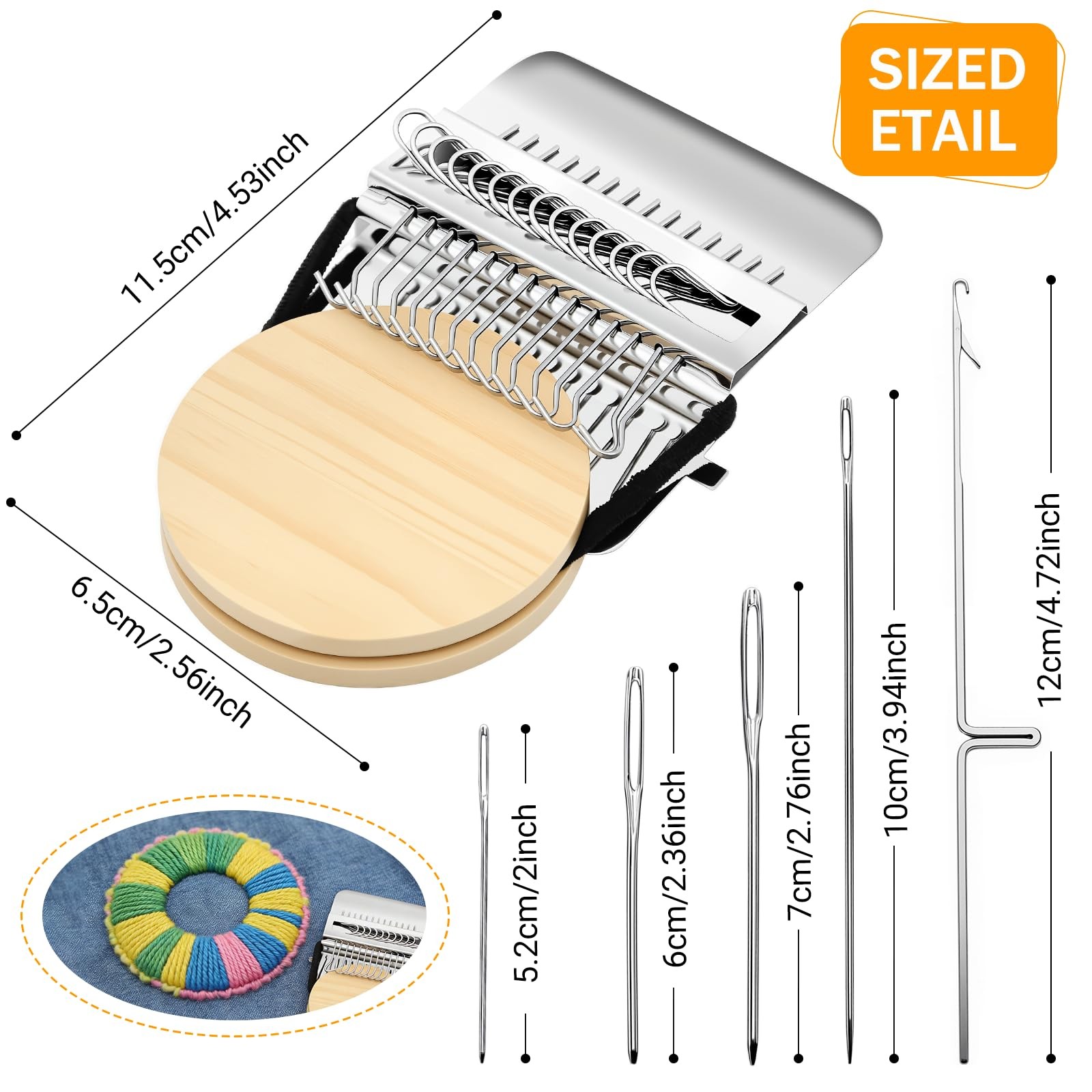 PatchMaker 2.0 Kit, Mini Portable Patch Darning Looms Kit, Patchwork Weaving ...