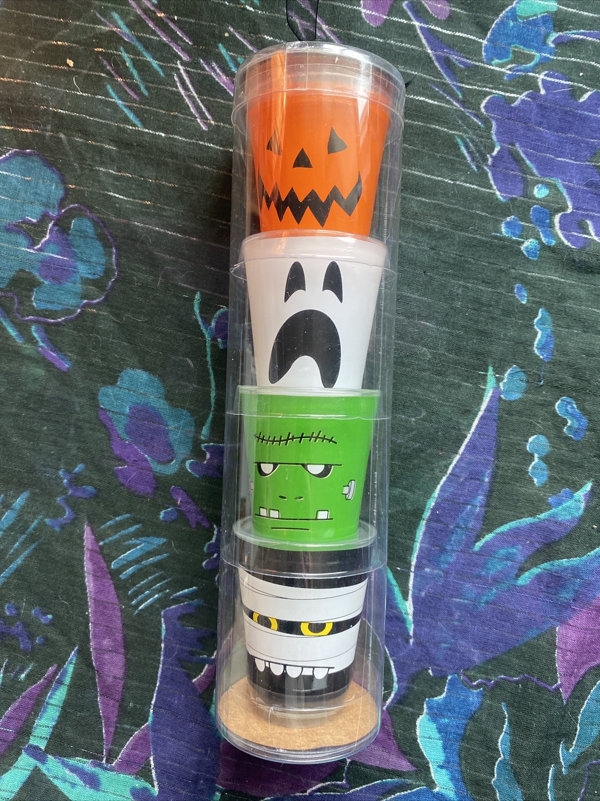 Halloween Shot Stack Set Of Four  Shot Glasses TMD Holdings NEW