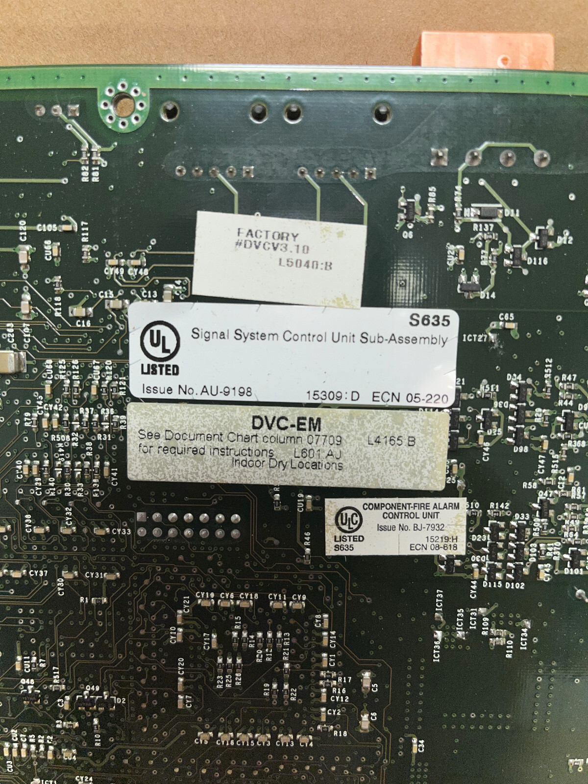 NOTIFIER DVC-EM, DIGITAL VOICE COMMAND DIGITAL AUDIO PROCESSOR, EXTENDED MEMORY