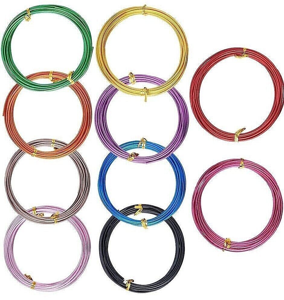 18 Gauge Aluminum Craft Wire 1mm  Wrapping Jewelry Floral Round Wrap 32ft (10m)