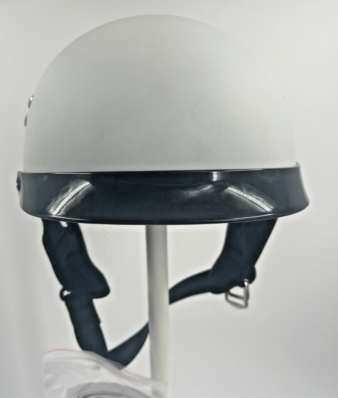 GMAX GM65S PEAK Solid Full Dressed Helmet FLAT WHITE Size SMALL 55-56CM