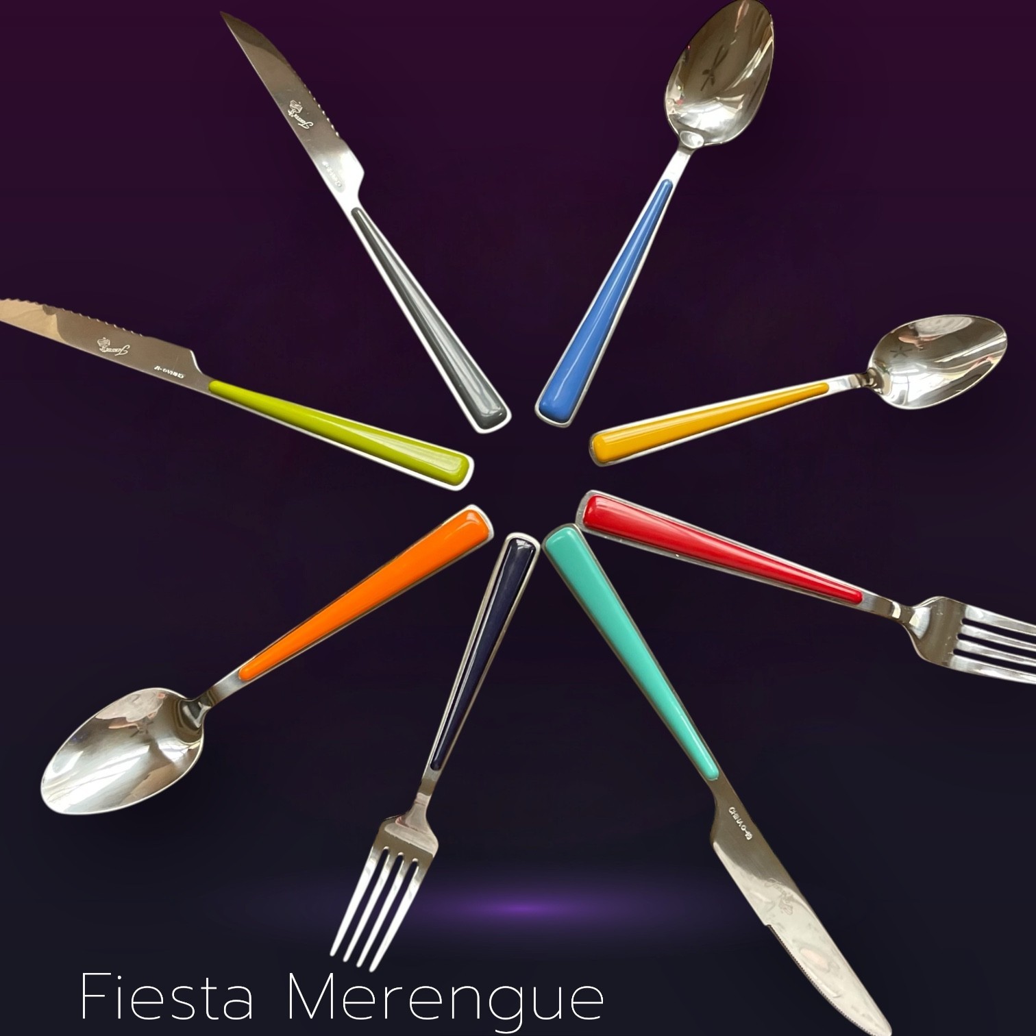 Fiesta Merengue Replacement Flatware Stainless + Enamel Color Handle You Choose