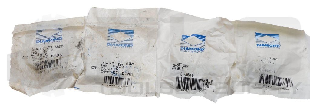LOT OF 4 NEW SEALED DIAMOND CT-7550-P OFFSET LINK 50-2