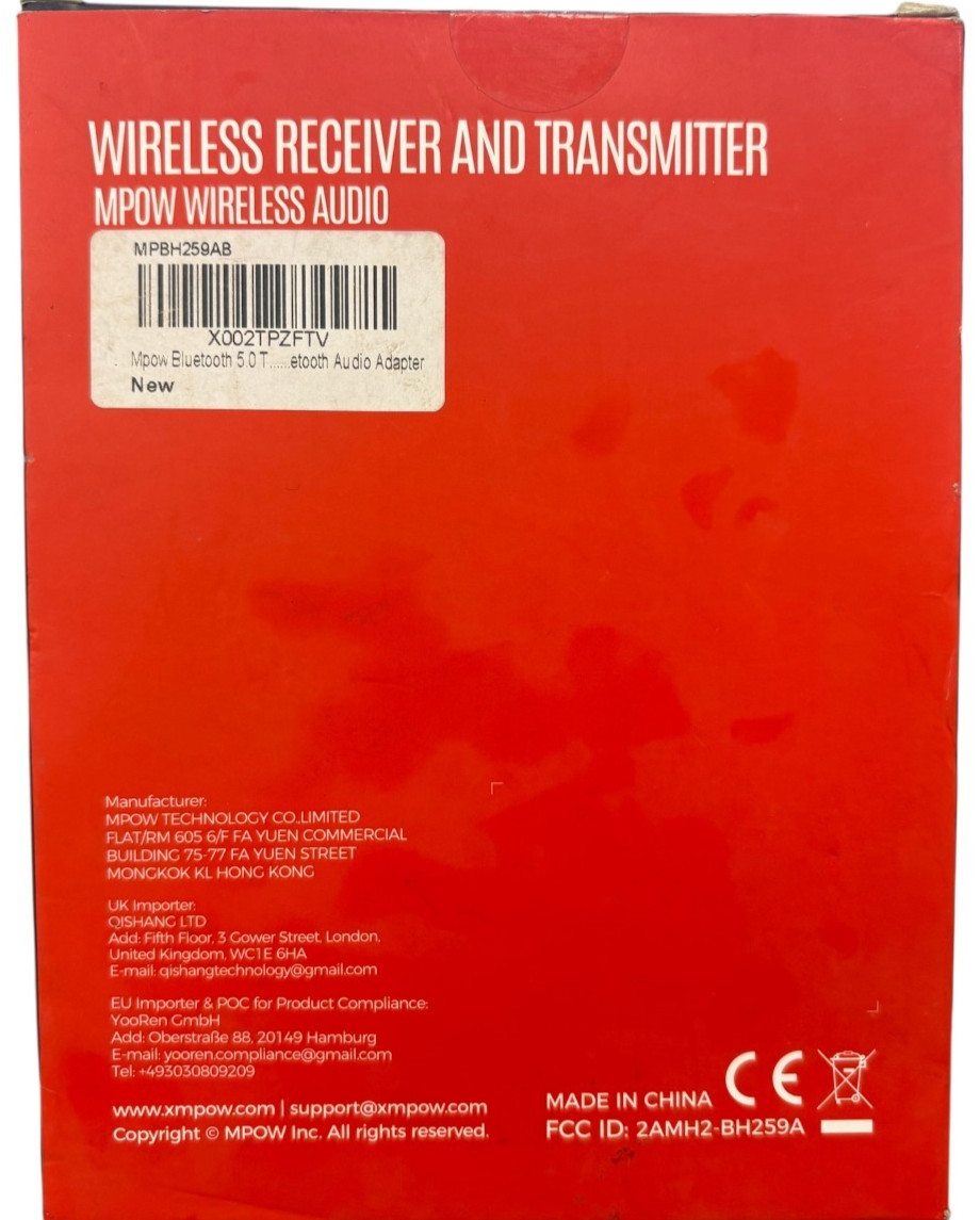 MPOW BH259A Bluetooth Receiver Transmitter Bluetooth 5.0 Wireless Audio