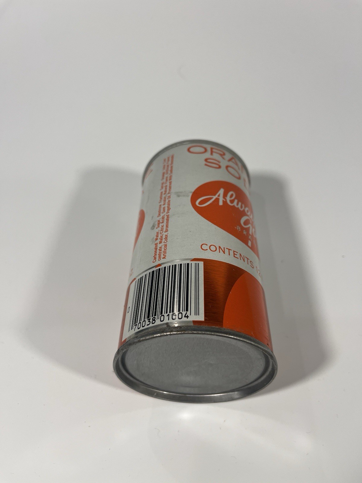 Vintage 1970s Always Good Orange Soda Can