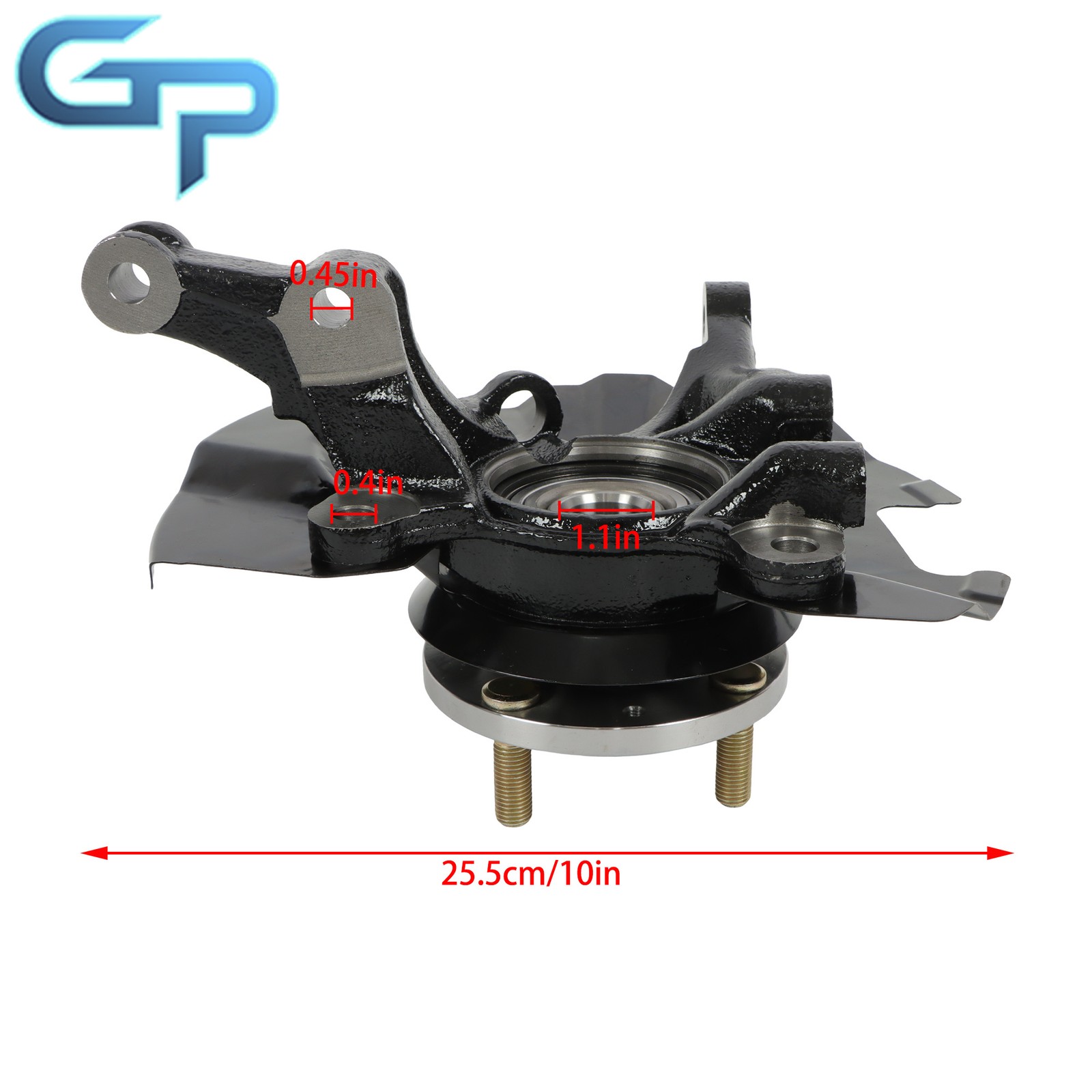 2x Front Left & Right Steering Knuckle Assembly For Hyundai Accent 2007-2011