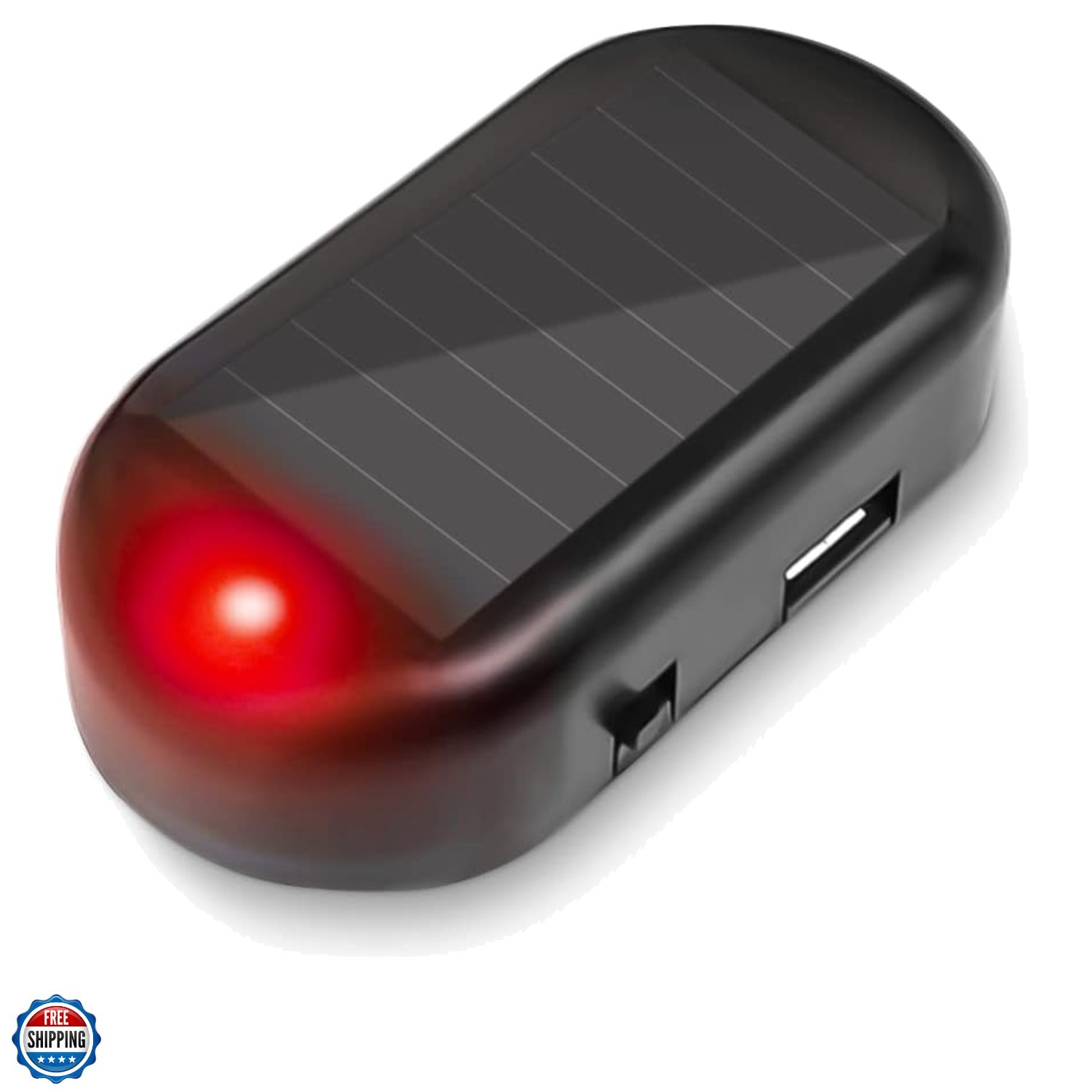 Car Solar Power Simulated Dummy Alarm, Anti-Theft LED Flashing Security Light...