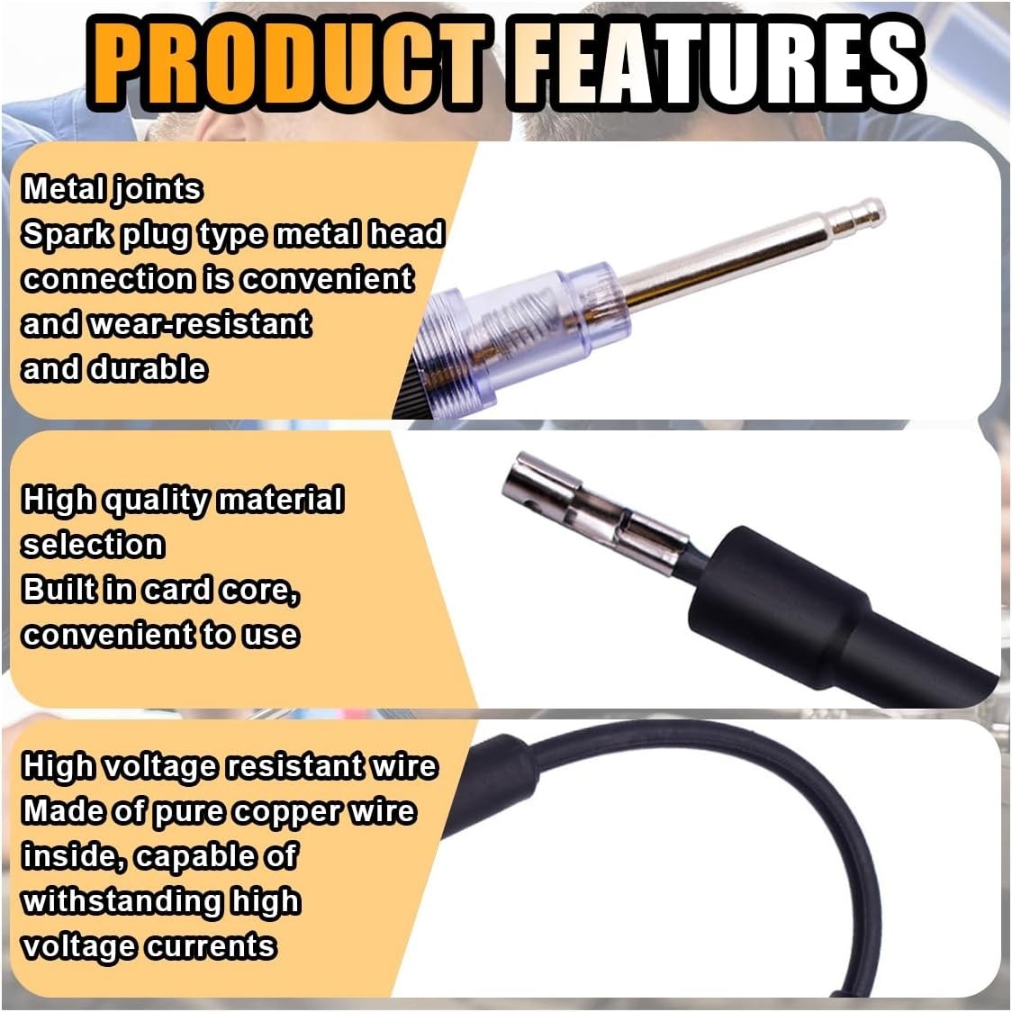 2 PCS Inline Spark Plug Tester - Battery Powered Ignition Coil Diagnostic Tool