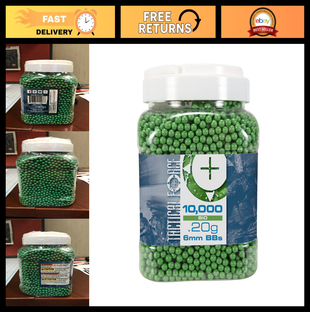 High-Quality Airsoft BBs - Precision 6mm, Perfect for Airsoft Guns, 5000 Count