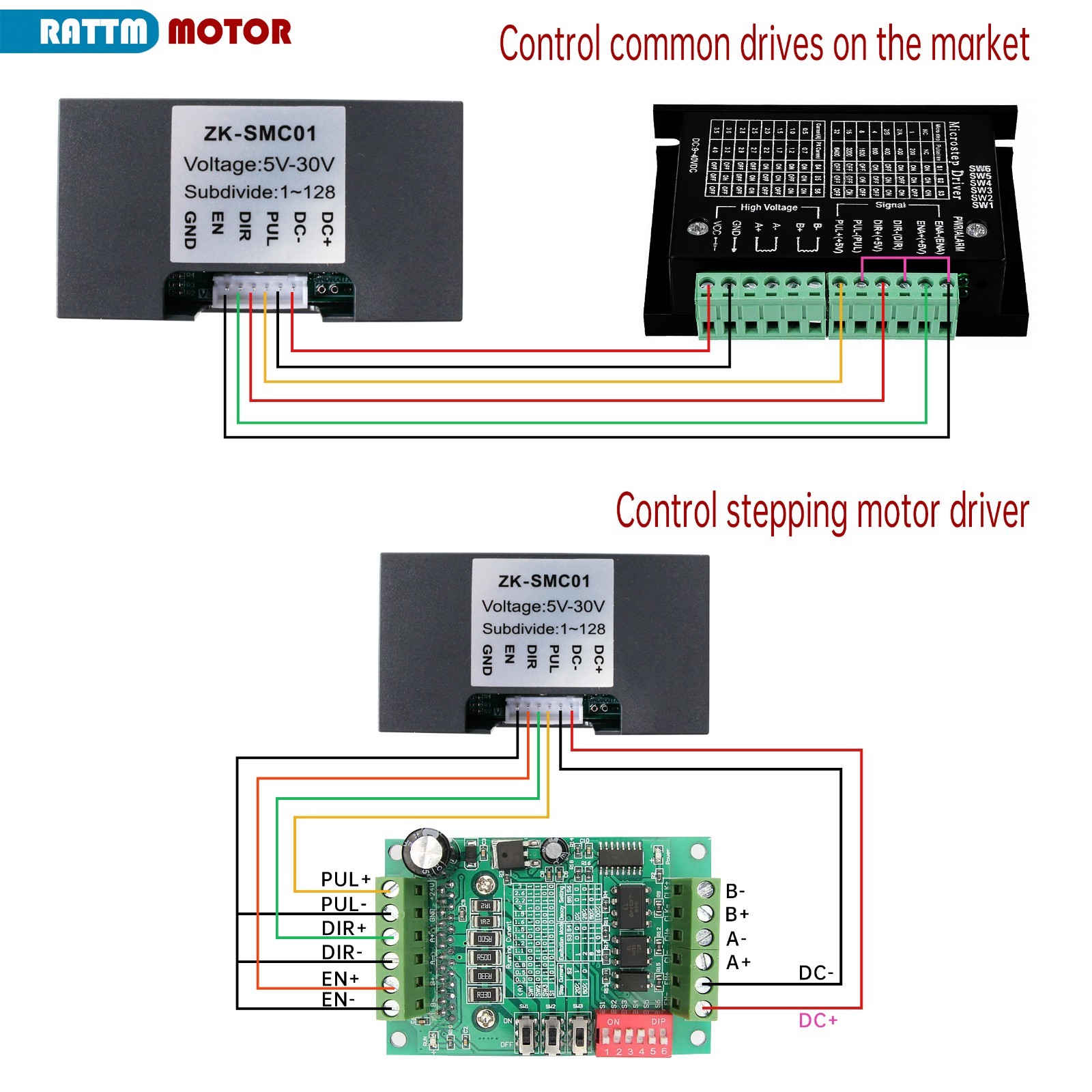 Stepper Motor Driver Controller Forward/Reverse Pulse/Speed/Angle Control Module