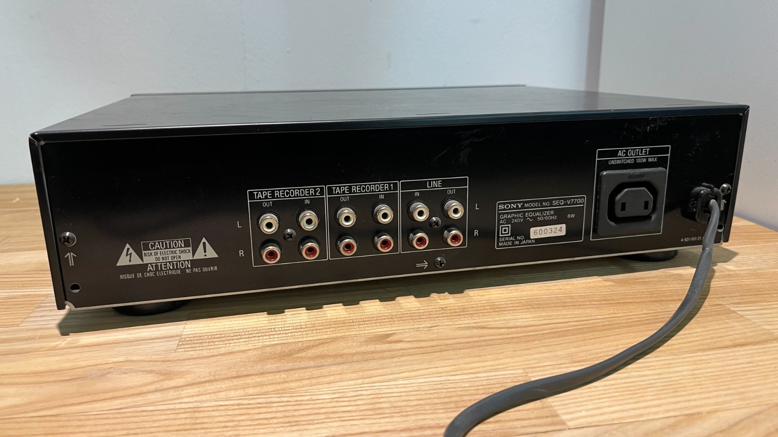Sony SEQ-V7700 Graphic Equalizer – Vintage Hi-Fi – Tested & Working
