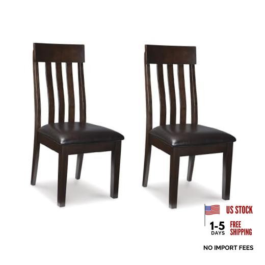 Signature Design by Ashley Haddigan Faux Leather Cushioned Rake Back Dark Brown