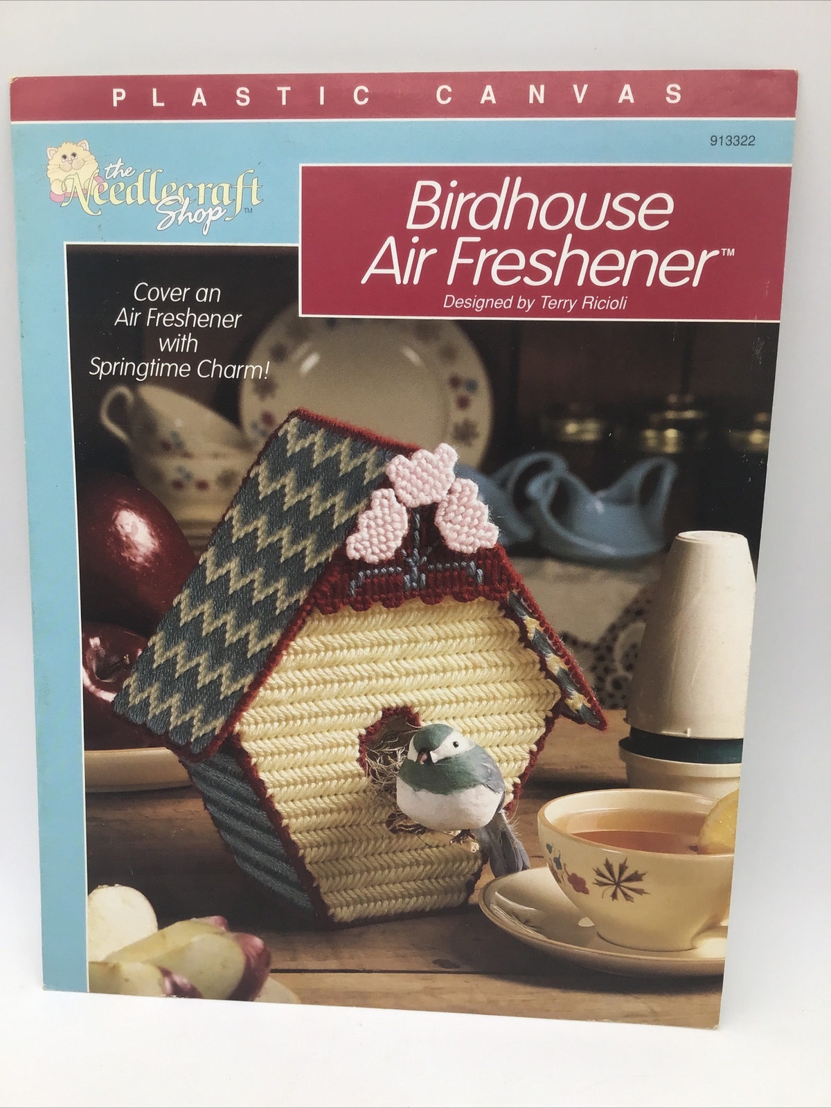Vintage(1991)The Needlecraft Shop Birdhouse Air Freshener On Plastic Canvas