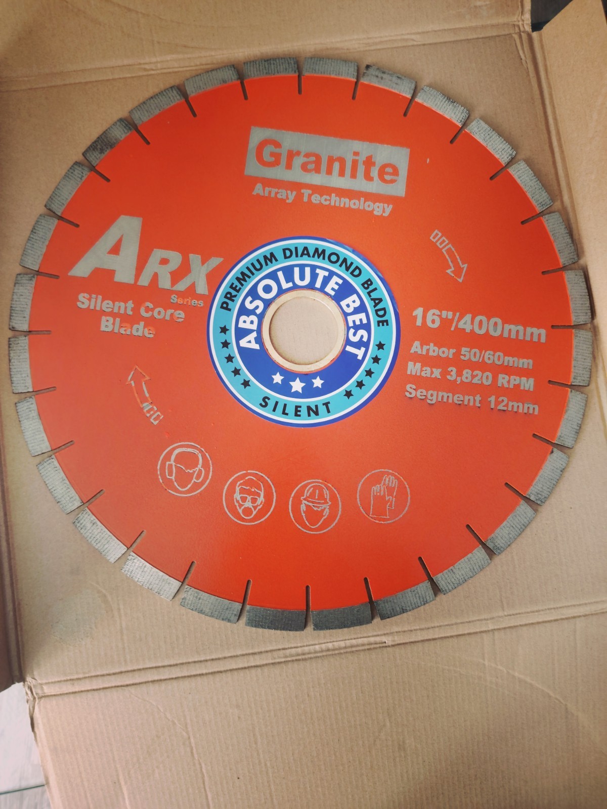 Granite Absolute Diamond Blade Premium Cutting Tool 16inch 400mm, 50/60mm