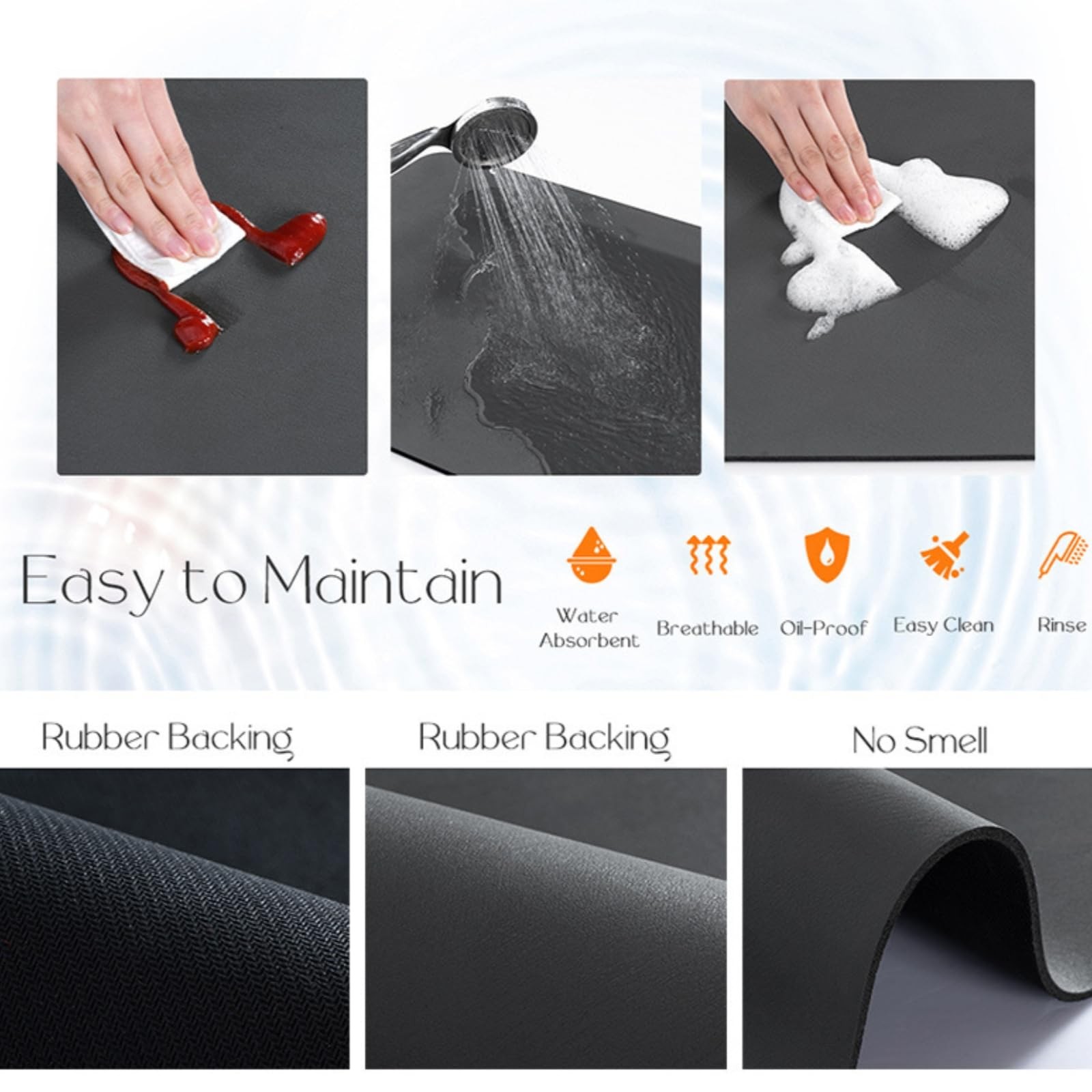 Cuttable Non-Slip Refrigerator Top Cover â€“ Dust-Proof Fridge Protector Mat