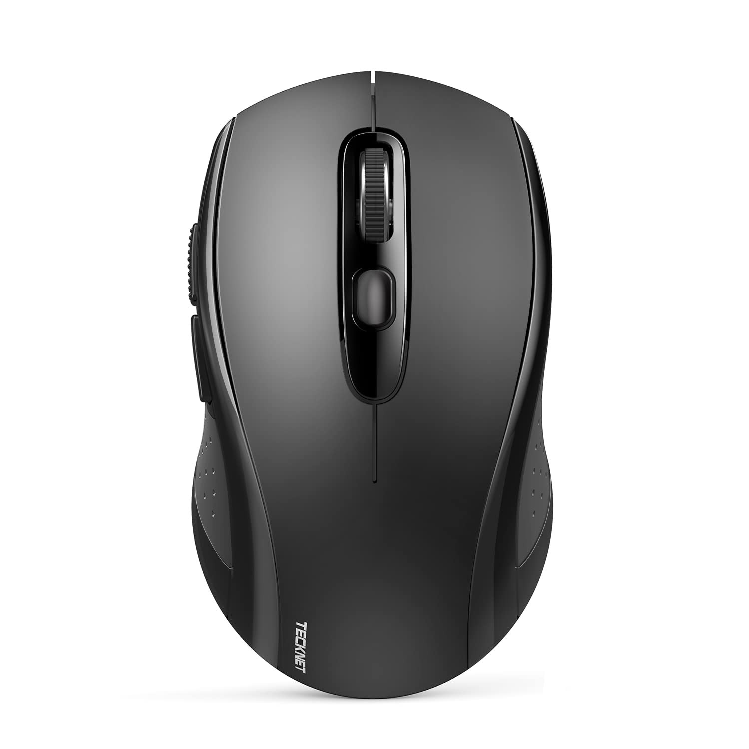 TECKNET Bluetooth Mouse (BT 5.0/3.0+2.4Ghz), 6-Level 4000 DPI Wireless Black