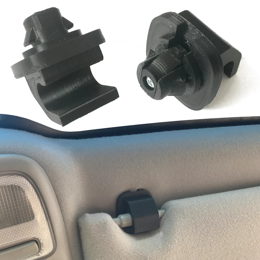 2X custom upgraded sun visor clips for Honda 1996-2011 Fits multiple vehicles