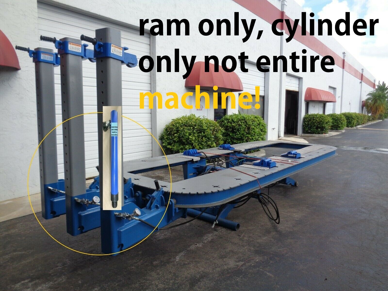 BREWCO AUTO BODY FRAME MACHINE TOWER RAM only LEGEND 360 BODY BUILDER EXECUTIVE