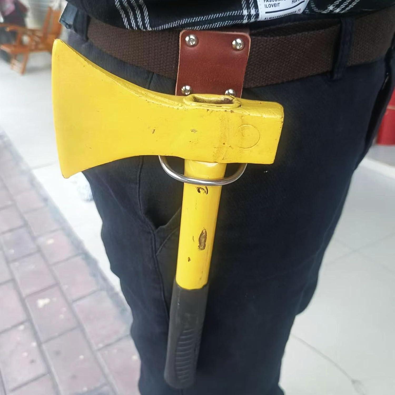 Leather Drill Holder Belt Tool Hook Holster Loop Tool Belt Tool Holder Heavy Dut