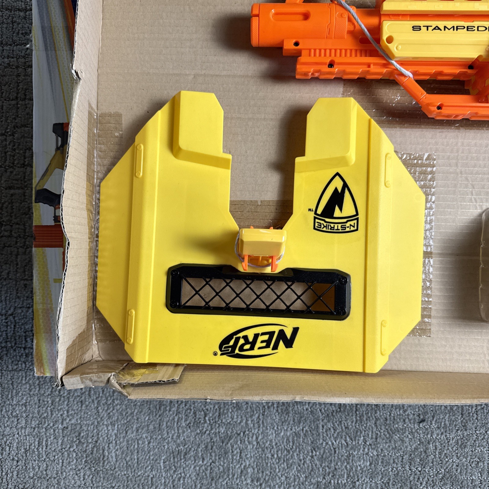 Nerf STAMPEDE ECS-50 N-Strike Automatic Blaster Complete New In Box Mint